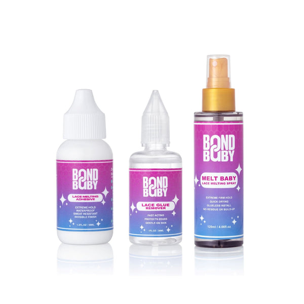 Bond Baby Classic Trio (Adhesive Glue + Remover + Melting Spray)