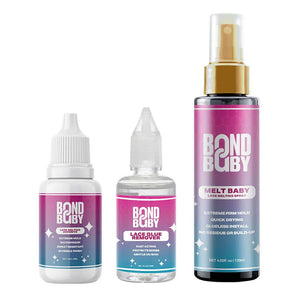 Bond Baby Trio (Adhesive Glue + Remover + Melting spray)
